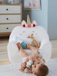 Habitación y Organización-Sillón de espuma personalizable Unicornio