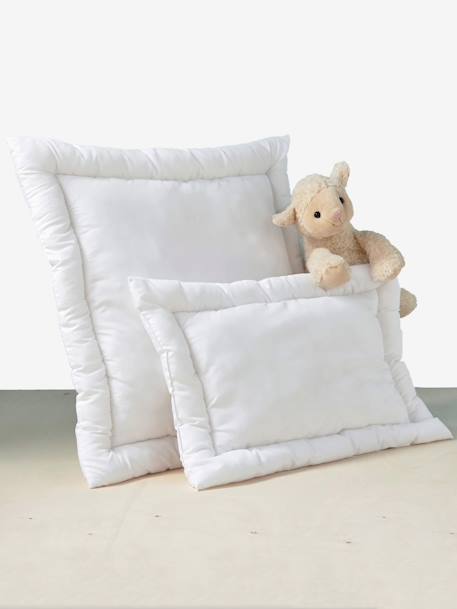 Almohada plana antiácaros con tratamiento Bi-ome® infantil Blanco 