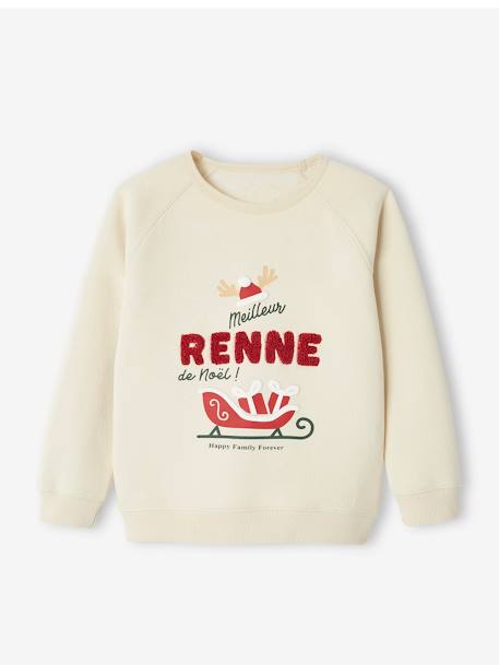 Sudadera infantil 'meilleur renne de Noël' Colección cápsula Familia vainilla 