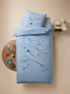 Textil Hogar y Decoración-Ropa de cama niños-Conjunto de funda nórdica + funda de almohada infantil INTERGALACTIC con algodón reciclado