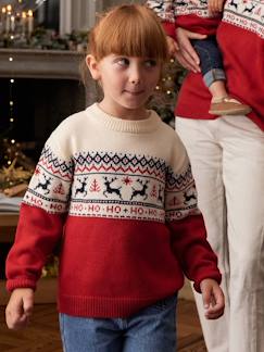 Niño-Jerséis, chaquetas de punto, sudaderas-Jersey de Navidad infantil Colección cápsula Familia con motivos jacquard