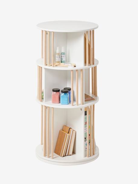 Librería giratoria de 3 niveles blanco 