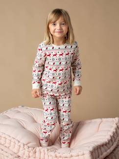 Niña-Pijamas-Pijama navideño infantil unisex de algodón orgánico