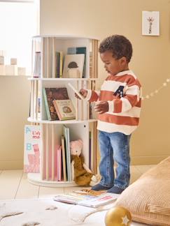 Habitación y Organización-Librería giratoria de 3 niveles