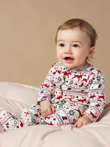 Pijama bebé especial Navidad Colección cápsula Familia ENVIE DE FRAISE rojo 