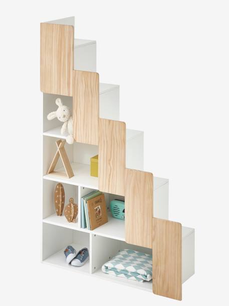 Escalera con organización para cama combinada EASYSPACE Blanco claro liso 