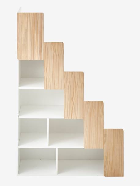 Escalera con organización para cama combinada EASYSPACE Blanco claro liso 