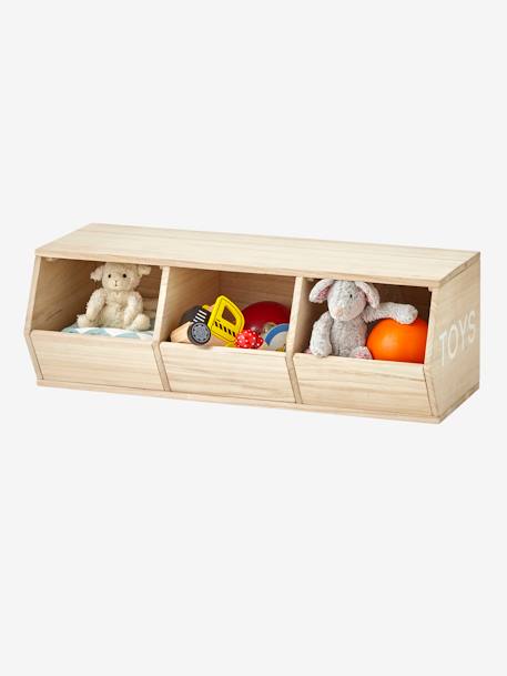 Mueble 3 cajas Toys BEIGE CLARO LISO CON MOTIVOS 