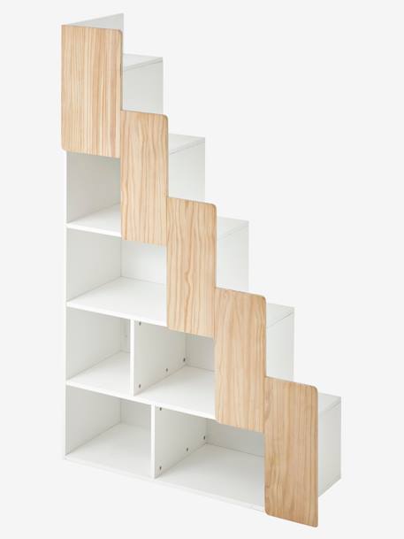 Escalera con organización para cama combinada EASYSPACE Blanco claro liso 