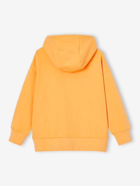 Sudadera con capucha con estampado gráfico naranja 