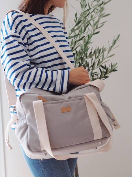 Bolso cambiador Paris BEABA gris+gris jaspeado+melocotón+naranja+rosa+verde sauce 