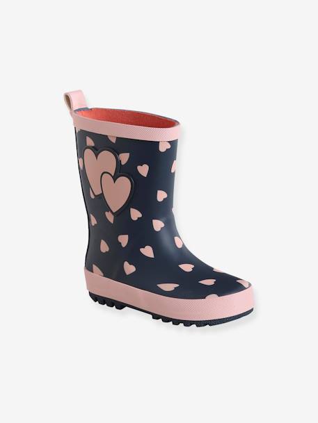 Botas de lluvia para niños colección especial guardería azul estampado 