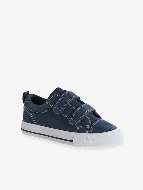 Zapatillas infantiles con cierre autoadherente, especial autonomía azul marino+gris 