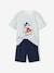 Pijama con short Disney® Mickey a rayas azul oscuro 