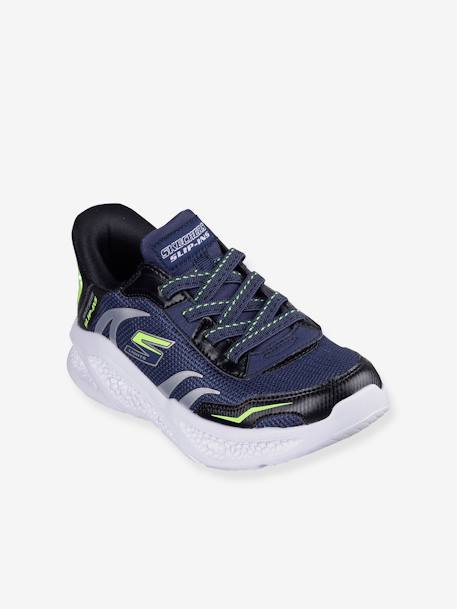 Zapatillas con luces S Lights® Meteor- Lights- Brisk - SKECHERS® infantiles azul marino 