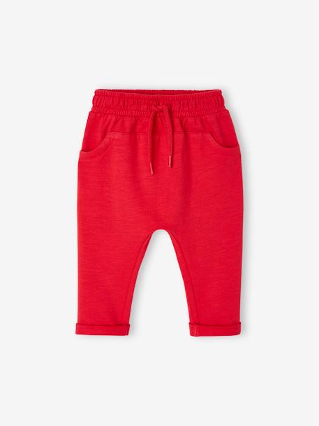 Pantalón de felpa para bebé niño Azul oscuro liso+azul pizarra+caramelo+GRIS MEDIO JASPEADO+rojo+VERDE MEDIO LISO 