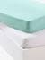 Pack de 2 sábanas bajeras de punto elástico bebé AMARILLO OSCURO LISO+blanco+Gris+Rosa palido+Verde medio liso 