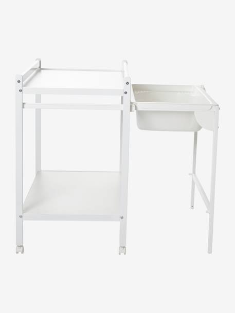 Mesa cambiador con bañera integrada MagicTub VERTBAUDET Blanco medio liso+Natural/blanco 