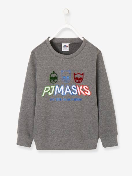 Sudadera niño estampada PJ Masks® Gris medio jaspeado 