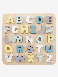 Juguetes-Juegos educativos-Puzzle con letras para encajar, de madera