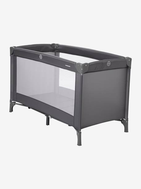 Cama plegable First'bed AZUL OSCURO LISO+GRIS MEDIO LISO 