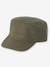 Gorra aventurero niño VERDE MEDIO LISO CON MOTIVOS 