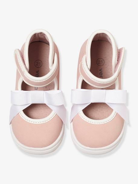 Zapatillas deportivas fantasía bebé niña ROSA CLARO LISO 