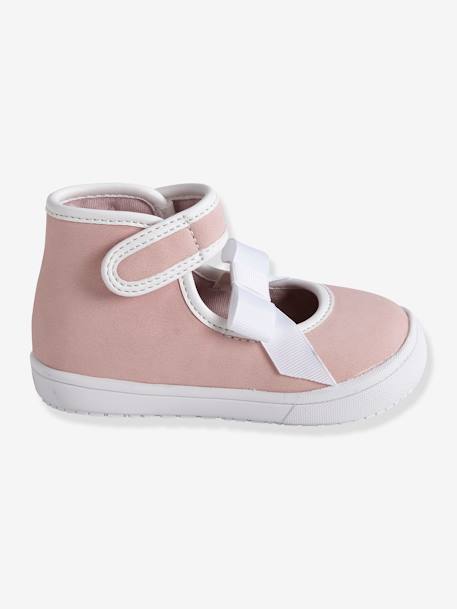 Zapatillas deportivas fantasía bebé niña ROSA CLARO LISO 