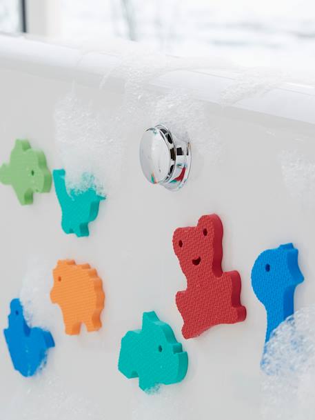 Pegatinas para baño de espuma + red de baño multicolor 