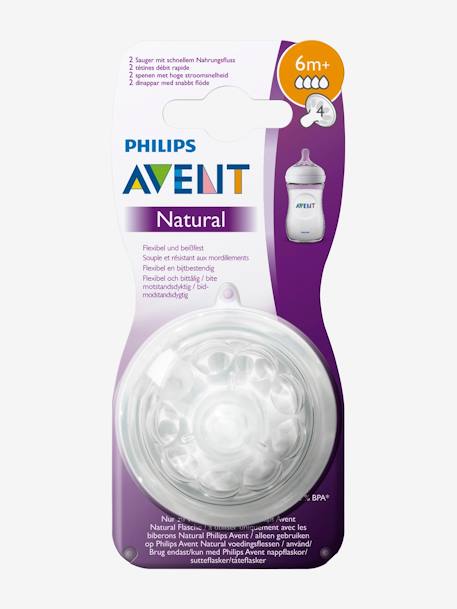 Pack de 2 tetinas Philips AVENT Natural, 5 flujos NO COLOR 