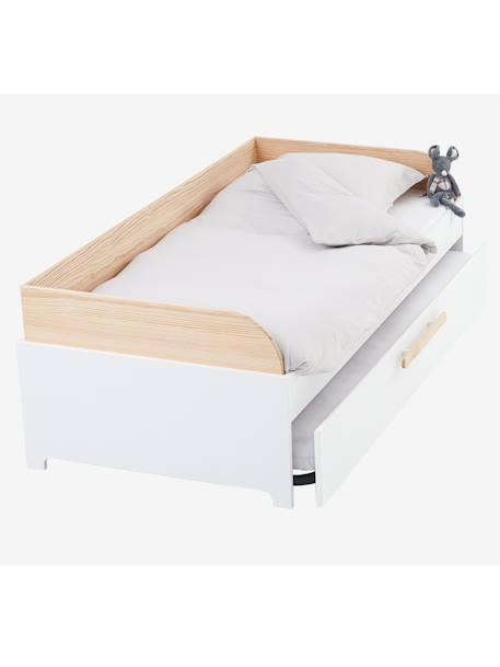 Cama con cama nido infantil GUEST BLANCO CLARO LISO 