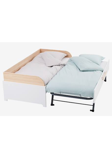 Cama con cama nido infantil GUEST BLANCO CLARO LISO 