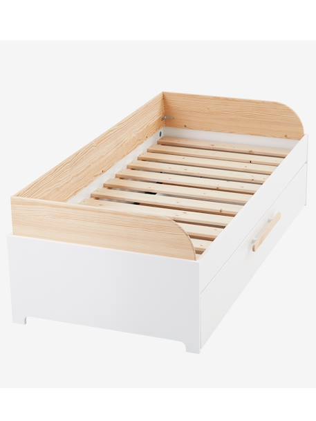 Cama con cama nido infantil GUEST BLANCO CLARO LISO 