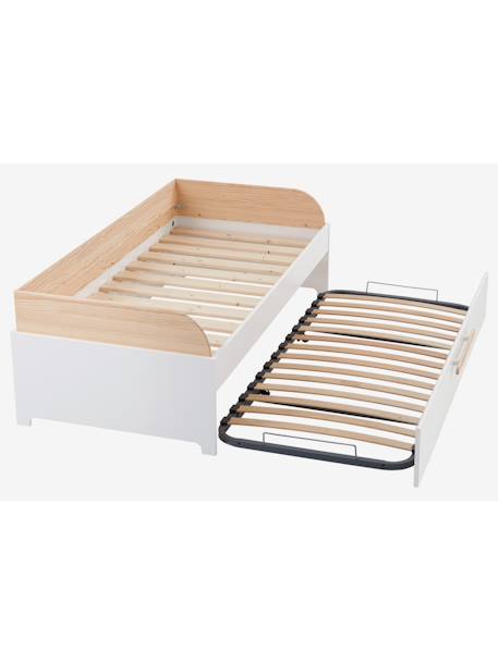 Cama con cama nido infantil GUEST BLANCO CLARO LISO 