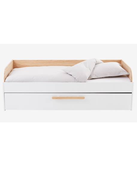 Cama con cama nido infantil GUEST BLANCO CLARO LISO 