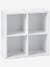 Mueble de almacenaje 4 casilleros Blanco 