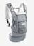 Portabebé Physio Carrier LOVE RADIUS by JE PORTE MON BEBE GRIS CLARO LISO+NEGRO OSCURO LISO 