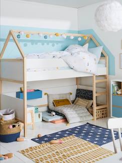 Ideas de Decoración - Su universo de 6 - 10 años-Habitación y Organización-Habitación-Cama-Cama niño-Cama media altura Cabaña